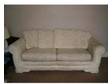 3 Seater Sofa AND Two Matching Chairs in Cream / Ivory.....