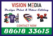 Specialized in Video Editing | Vision Media | Multicolor printing